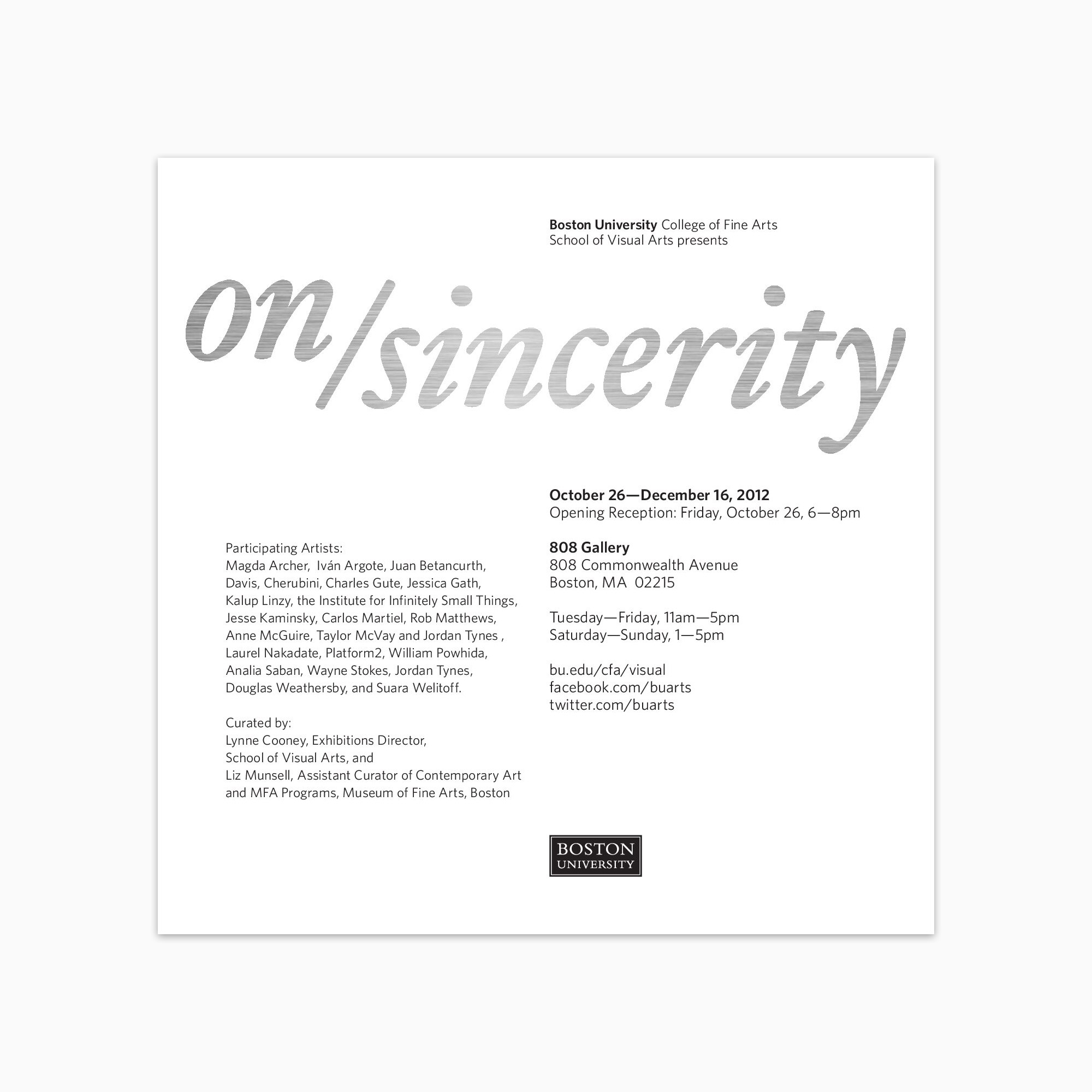 On/Sincerity