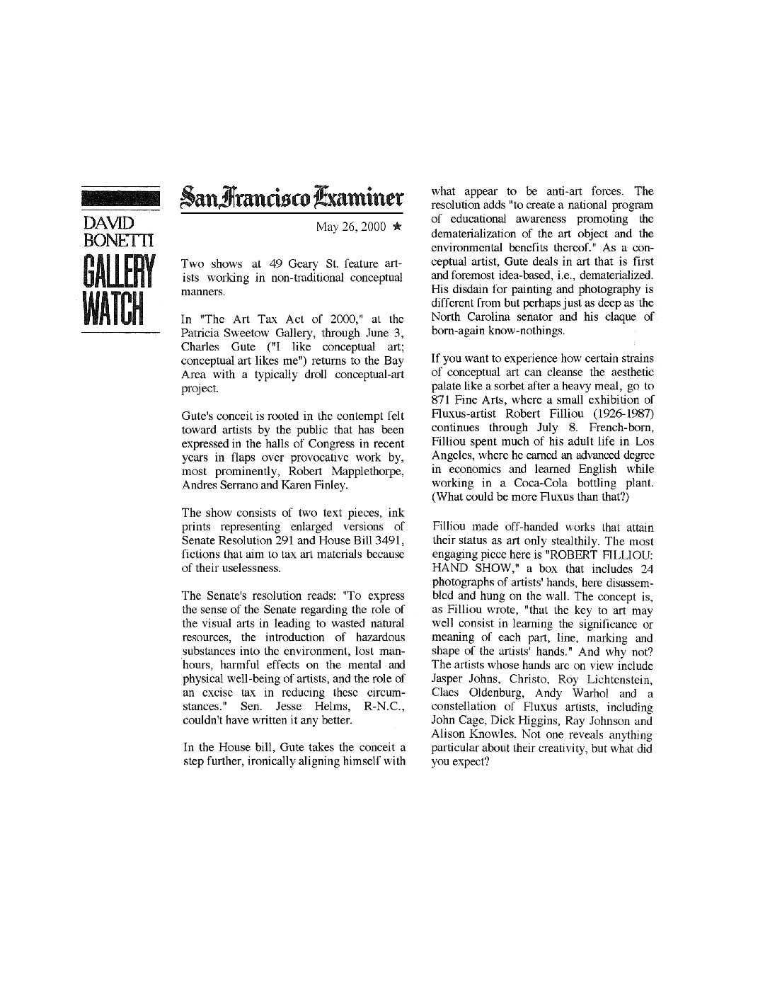 San Francisco Examiner review